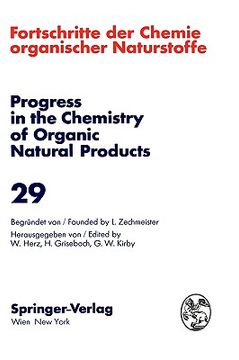 portada fortschritte der chemie organischer naturstoffe / progress in the chemistry of organic natural products 29 (in English)