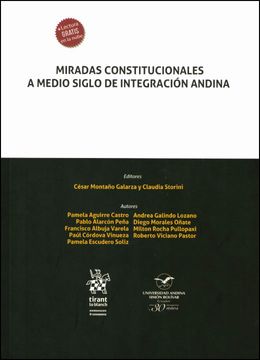 portada Miradas constitucionales a medio siglo de integración andina