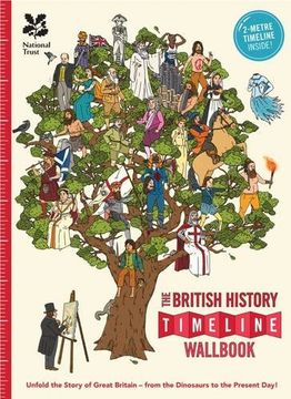 portada The British History Timeline Wallbook: Unfold the Story of Great Britain - From the Dinosaurs to the Present Day!: From the Dinosaurs to the Present Day (Timeline Wallbooks)