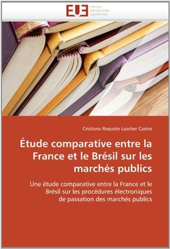 portada Etude Comparative Entre La France Et Le Bresil Sur Les Marches Publics