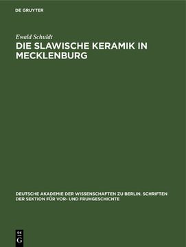 portada Die Slawische Keramik in Mecklenburg (in German)