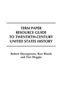 portada Term Paper Resource Guide to Twentieth-Century United States History (Term Paper Resource Guides) (en Inglés)