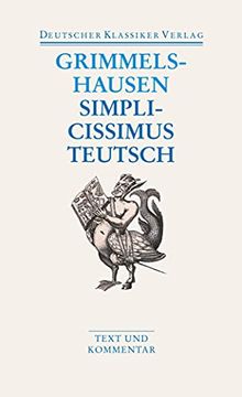 portada Simplicissimus Teutsch: Text und Kommentar (Deutscher Klassiker Verlag im Taschenbuch) (in German)