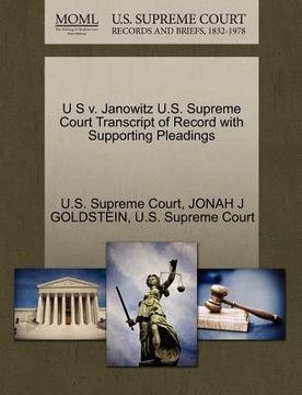 portada u s v. janowitz u.s. supreme court transcript of record with supporting pleadings