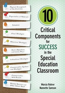 portada 10 Critical Components for Success in the Special Education Classroom
