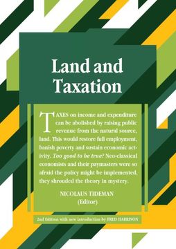 portada Land and Taxation: 2nd Edition (en Inglés)