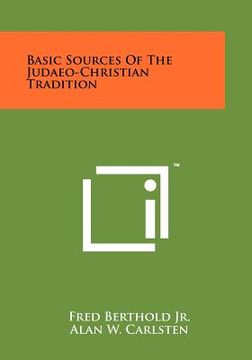 portada basic sources of the judaeo-christian tradition (in English)