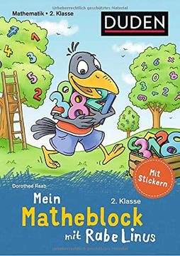 portada Mein Matheblock mit Rabe Linus - 2. Klasse (in German)