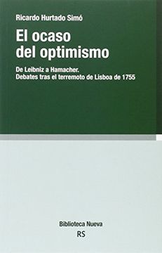 portada El ocaso del optimismo. debates tras el terremoto de Lisboa de 1755