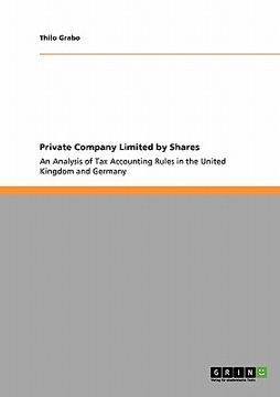 portada private company limited by shares (in English)