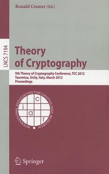 portada theory of cryptography (en Inglés)