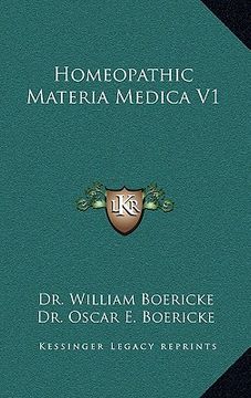 portada homeopathic materia medica v1 (en Inglés)