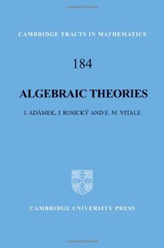 portada Algebraic Theories Hardback (Cambridge Tracts in Mathematics) 
