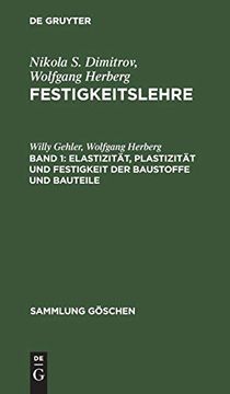 portada Elastizität, Plastizität und Festigkeit der Baustoffe und Bauteile (in German)