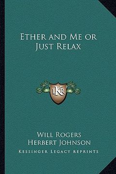 portada ether and me or just relax (en Inglés)