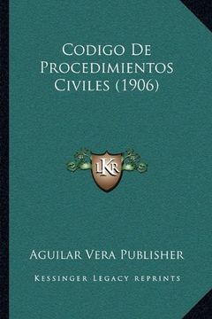 portada Codigo de Procedimientos Civiles (1906)