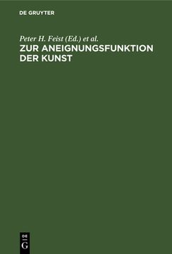 portada Zur Aneignungsfunktion der Kunst (en Alemán)