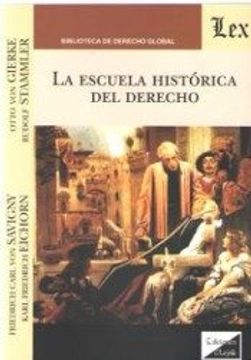 portada La Escuela Historica del Derecho (in Spanish)