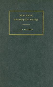 portada after adorno: rethinking music sociology (en Inglés)