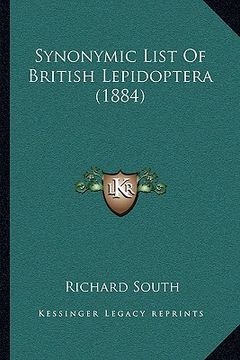 portada synonymic list of british lepidoptera (1884)