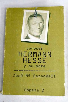 portada Conocer Hermann Hesse y su obra