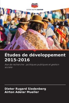 portada Études de développement 2015-2016 (en Francés)