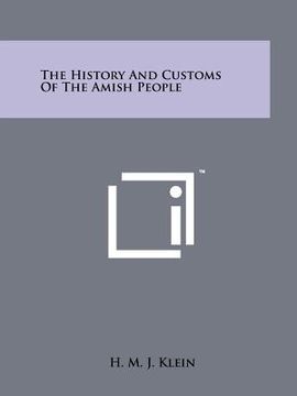 portada the history and customs of the amish people