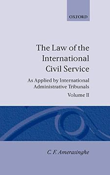 portada The law of the International Civil Service: (as Applied by International Administrative Tribunals) Volume ii (en Inglés)