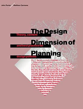 portada The Design Dimension of Planning: Theory, Content and Best Practice for Design Policies (in English)