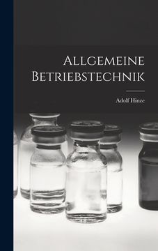 portada Allgemeine Betriebstechnik (en Alemán)