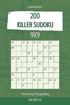 portada Killer Sudoku - 200 Normal Puzzles 9x9 Vol. 28 (in English)