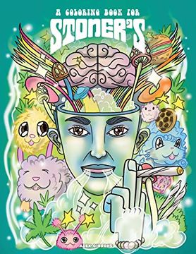 portada A Coloring Book for Stoners - Stress Relieving Psychedelic art for Adults 