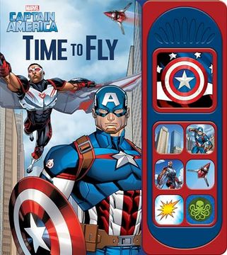 portada Marvel Captain America and the Falcon - Time to fly 7-Button Sound Book - pi Kids (en Inglés)