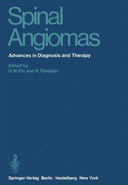portada spinal angiomas: advances in diagnosis and therapy (en Inglés)