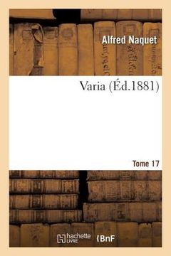 portada Varia Tome 17 (en Francés)