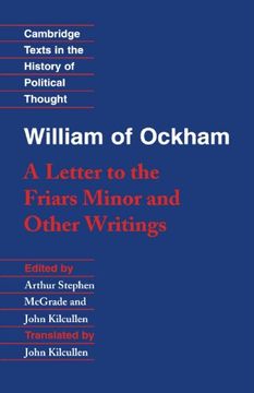 portada William of Ockham: 'a Letter to the Friars Minor' and Other Writings Paperback (Cambridge Texts in the History of Political Thought) (en Inglés)