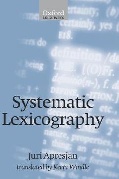 portada systematic lexicography (en Inglés)