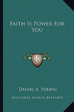 portada faith is power for you (en Inglés)