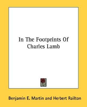 portada in the footprints of charles lamb