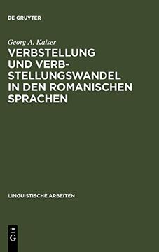 portada Verbstellung und Verbstellungswandel in den Romanischen Sprachen (en Alemán)