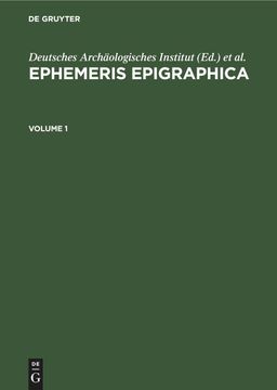 portada Ephemeris Epigraphica. Volume 1 (in Latin)