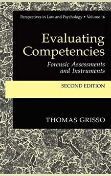 portada Evaluating Competencies: Forensic Assessments and Instruments (Perspectives in law & Psychology) (en Inglés)