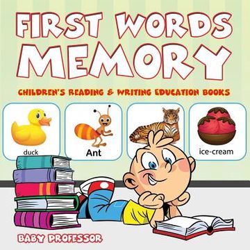 portada First Words Memory: Children's Reading & Writing Education Books (en Inglés)