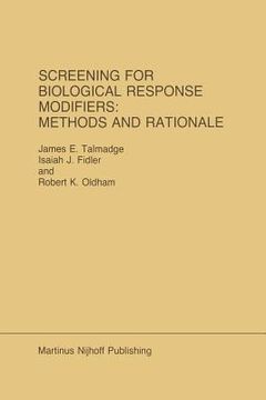 portada Screening for Biological Response Modifiers: Methods and Rationale (en Inglés)