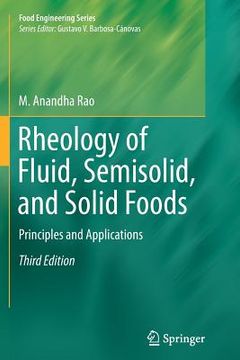 portada Rheology of Fluid, Semisolid, and Solid Foods: Principles and Applications (en Inglés)