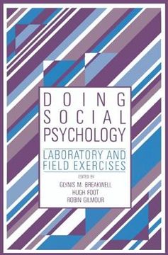 portada doing social psychology: laboratory and field exercises (in English)