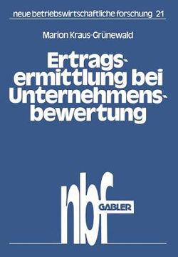 portada Ertragsermittlung Bei Unternehmensbewertung (en Alemán)