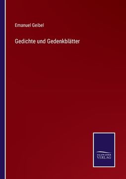portada Gedichte und Gedenkblätter (en Alemán)