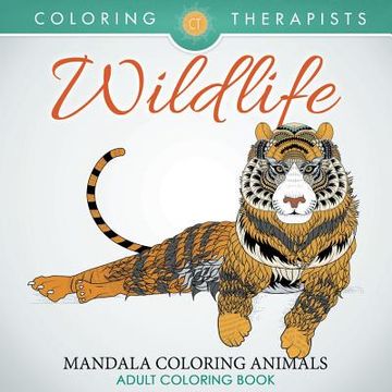 portada Wildlife: Mandala Coloring Animals - Adult Coloring Book (en Inglés)