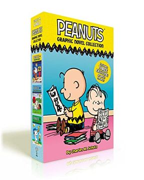 portada Peanuts Graphic Novel Collection (Boxed Set): Snoopy Soars to Space; Adventures With Linus and Friends! Batter up, Charlie Brown! 